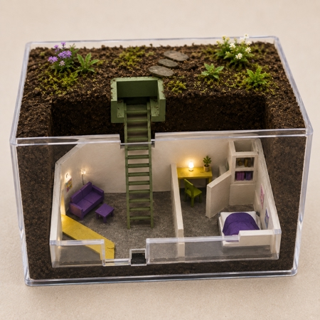 Bygg ditt hemliga, säkra hus under jorden 🏡⬇️🌱